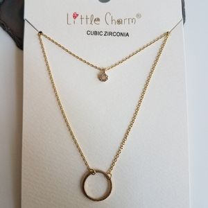 Fresh and Co. Cut Out Circle Hanger Necklace